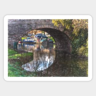 The Bridge At Hungerford Digital Art Sticker